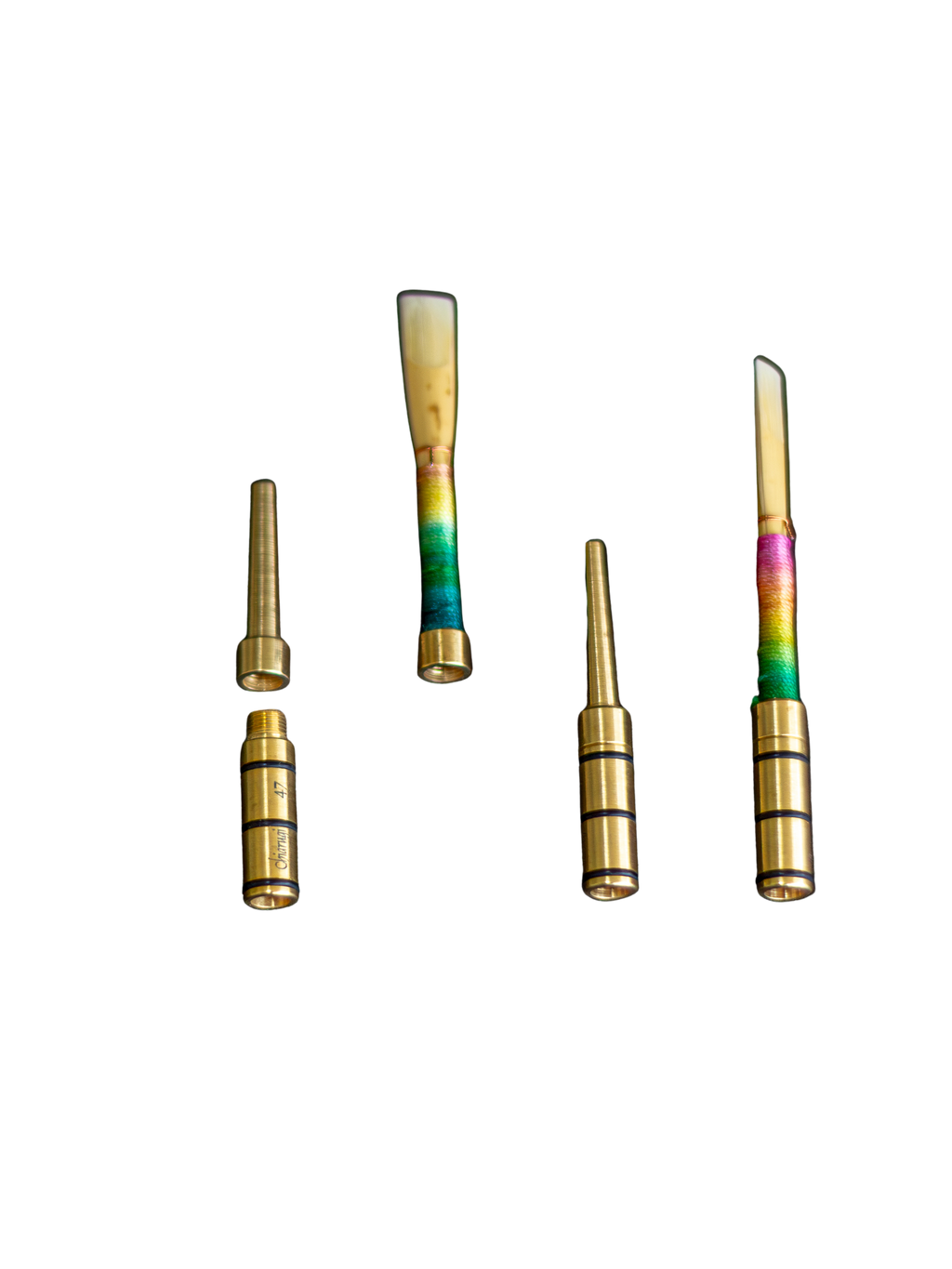 3 Oboenrohre mit Unterstücken